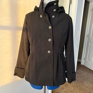 Women's Black Pea Coat
